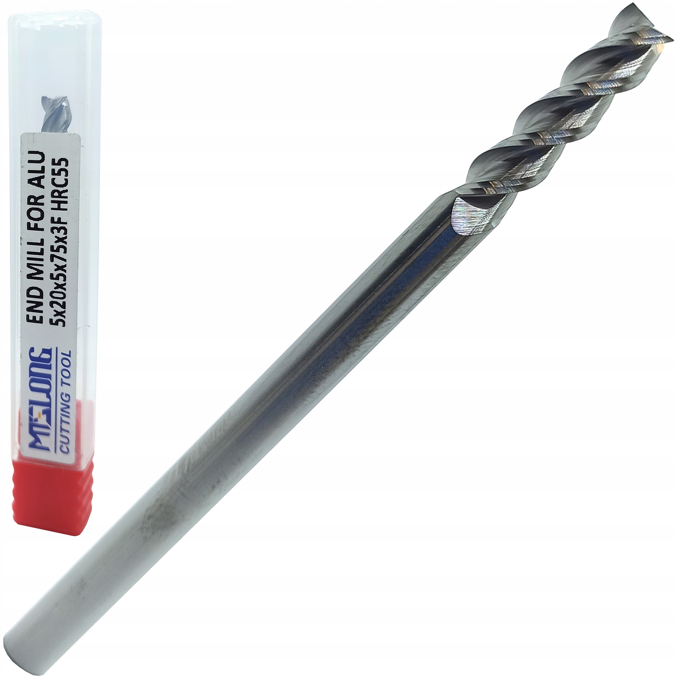 Frez Węglikowy Vhm fi 5mm 75L Długi Mts 55HRC Aluminium 3Z