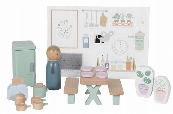 

Little Dutch Drewniany Zestaw Kuchenny Do Domku