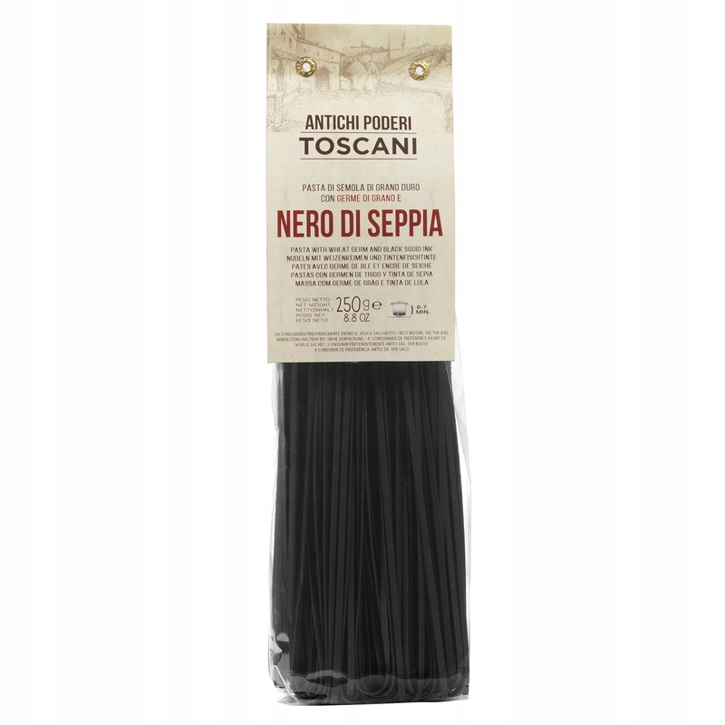 3X Černé těstoviny Poderi Linguine 250 g Antichi Poderi Toscani