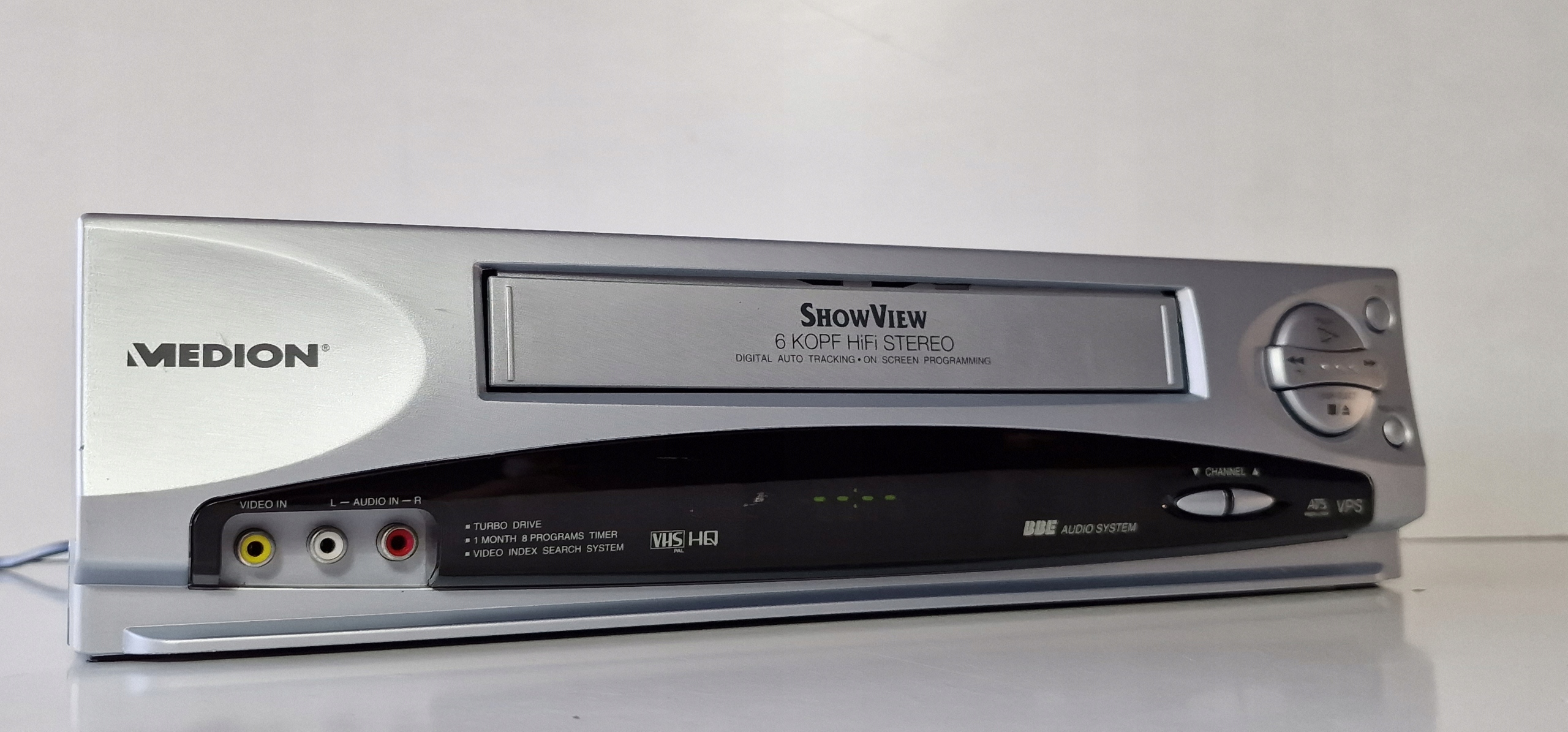 Video VHS magnetowid dvd Medion 6head stereo hifi Model VHS