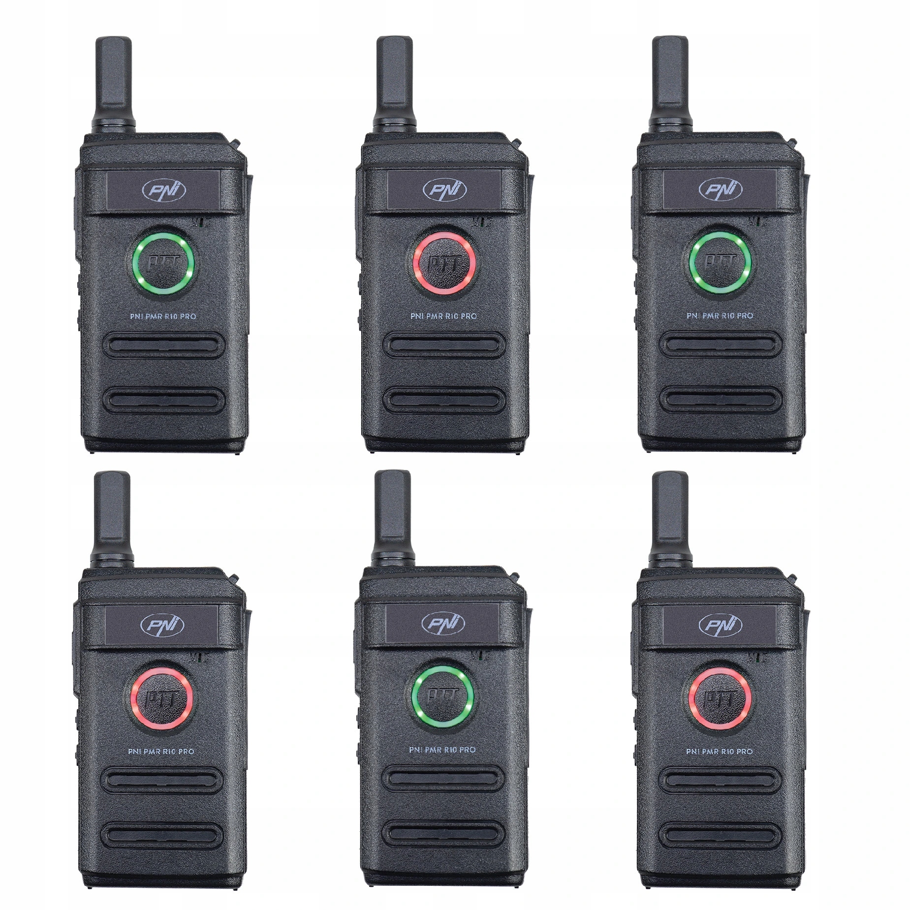 Súprava 6 prenosných rádiových staníc Pni Pmr R10 Pro, 446MHz, 0,5W, 16 pro