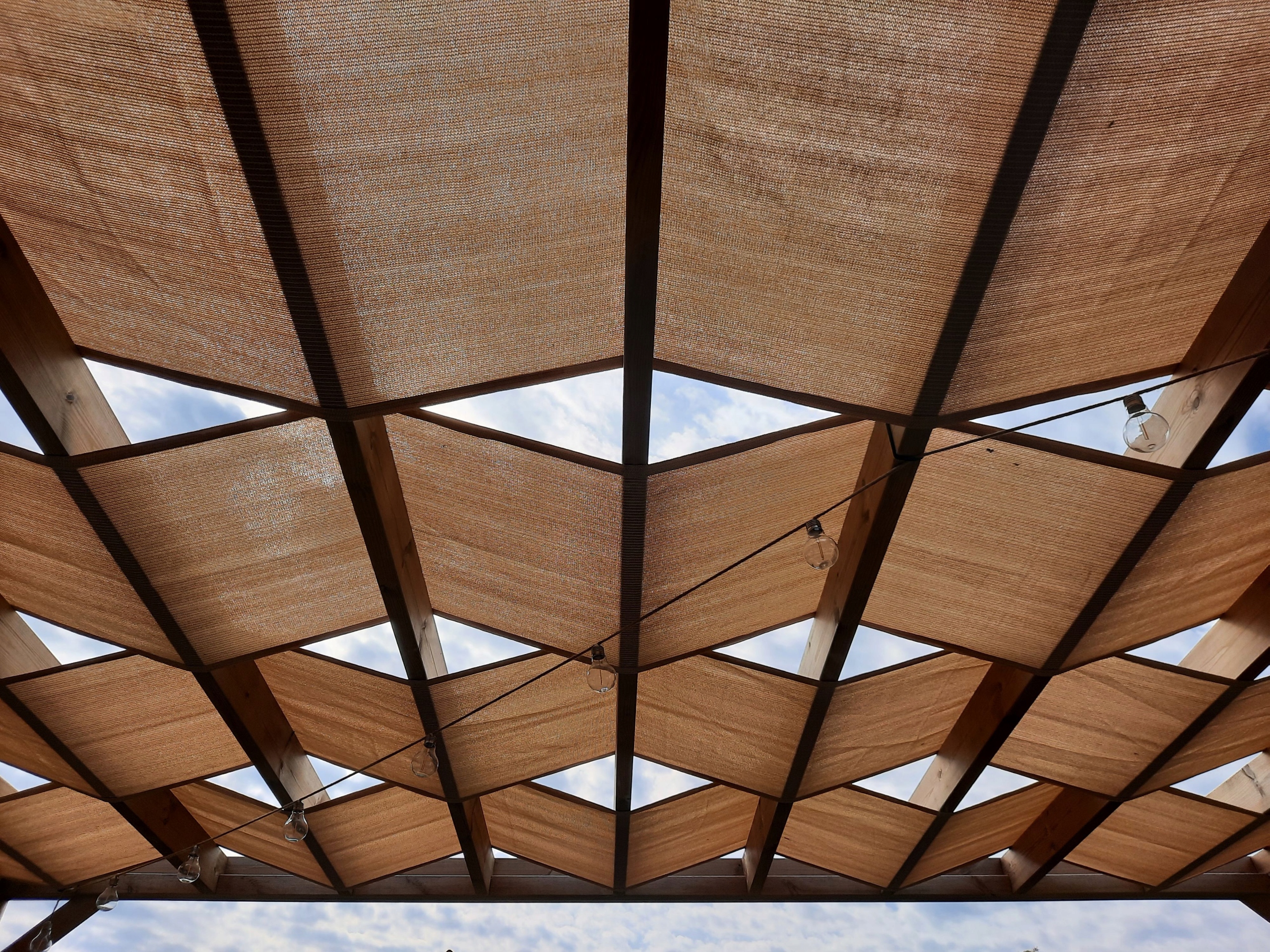 PAS ALTANOWY ŻAGIEL PRZECIWSŁONECZNY OGRODOWY NA PERGOLĘ HDPE NA WYMIAR