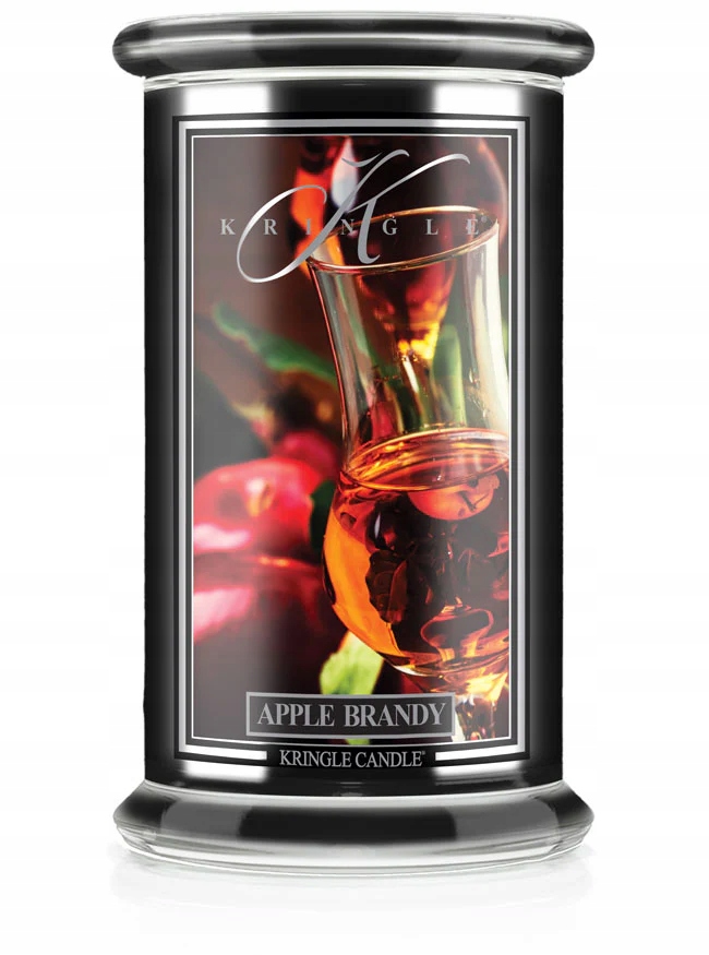 Apple Brandy Kringle Candle velká vonná svíčka s 2 knoty (624 g)