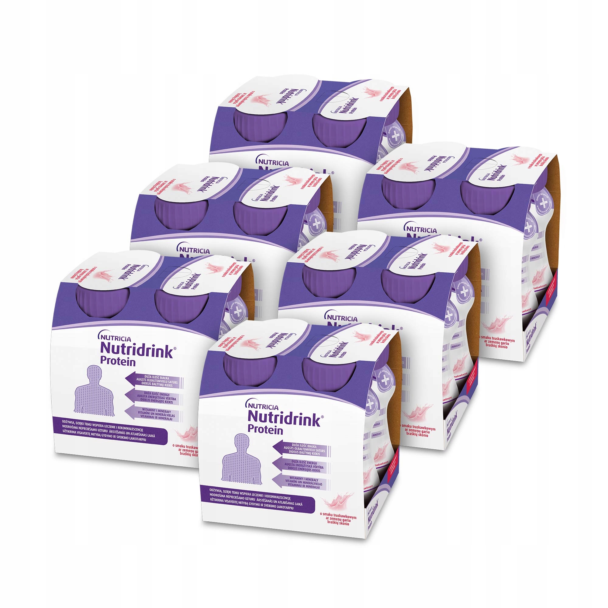 Nutridrink Protein Truskawka Zestaw 24x125ml