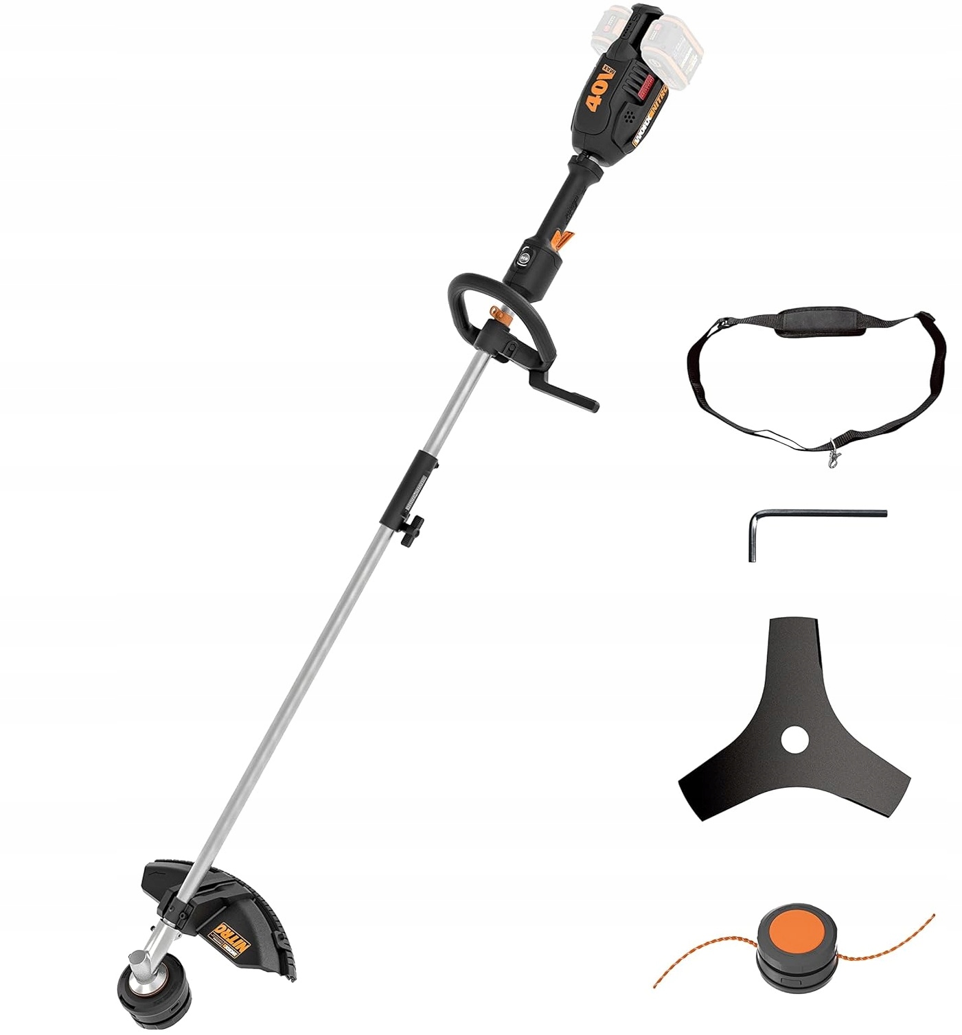 WORX PODKASZARKA AKUMULATOROWA 2x20V 38cm WG186E.92