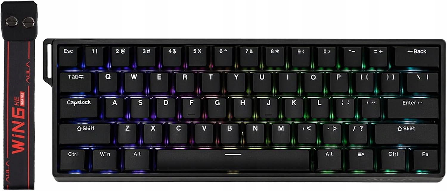 Káblová magnetická klávesnica Epomaker Aula WIN60 He 60% 8000 Hz