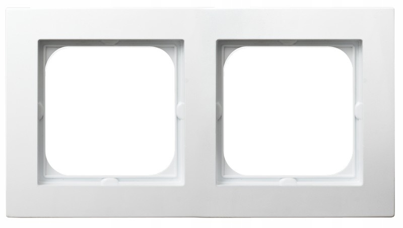 Ospel AS Ramka 2-krotna podwójna biała R-2G/00