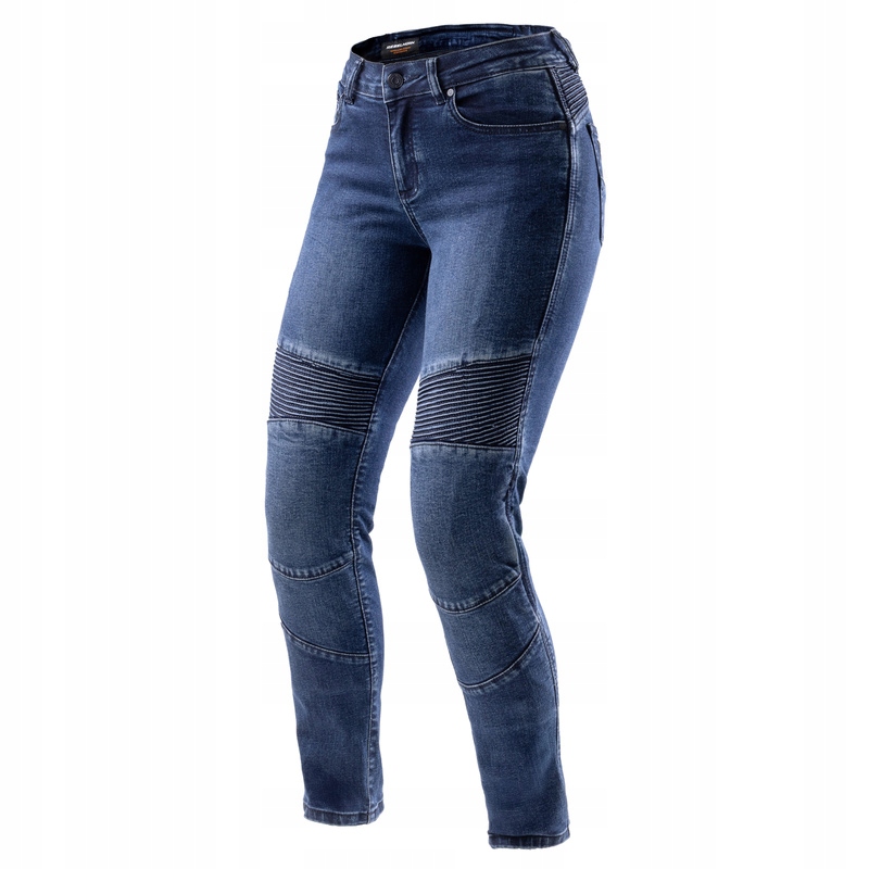 Dámske Motocyklové Džínsy Rebelhorn Agness 2 Washed Blue Monolayer W30/28
