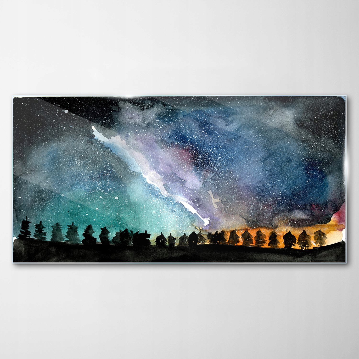 

Hartowany Obraz Szklany Kosmos Akwarele 140x70