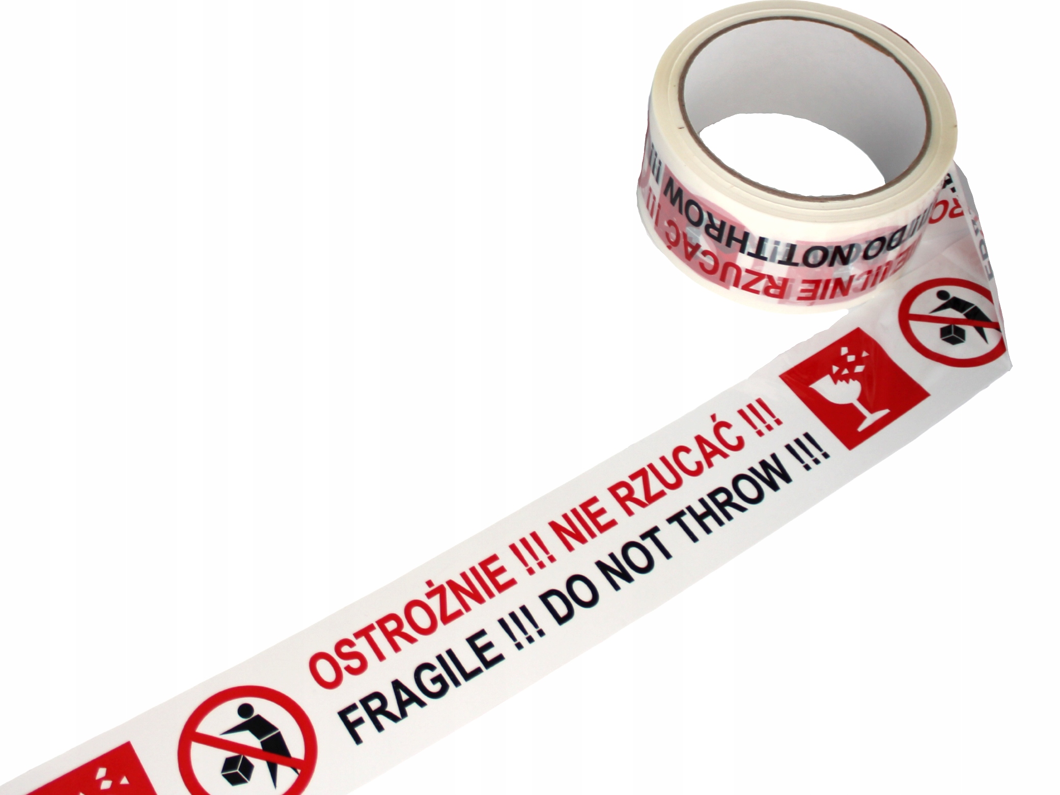 

Taśma klejąca Ostrożnie!!! Nie Rzucać!!! Fragile!!