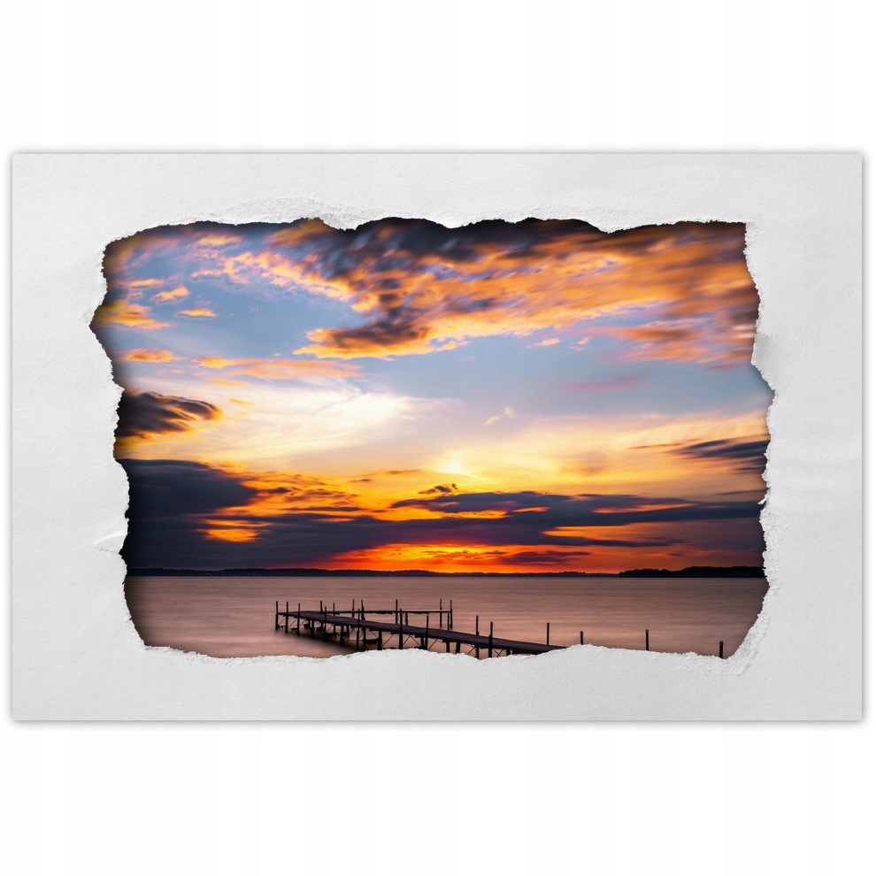 

Naklejki 90x60 Most Jezioro Zachód