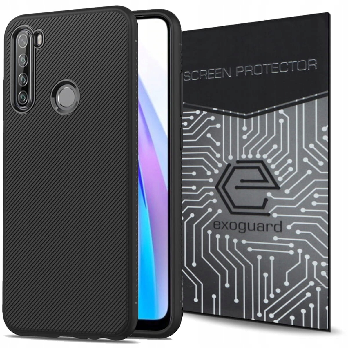 

Exoguard Case Etui+szkło do Xiaomi Redmi Note 8T