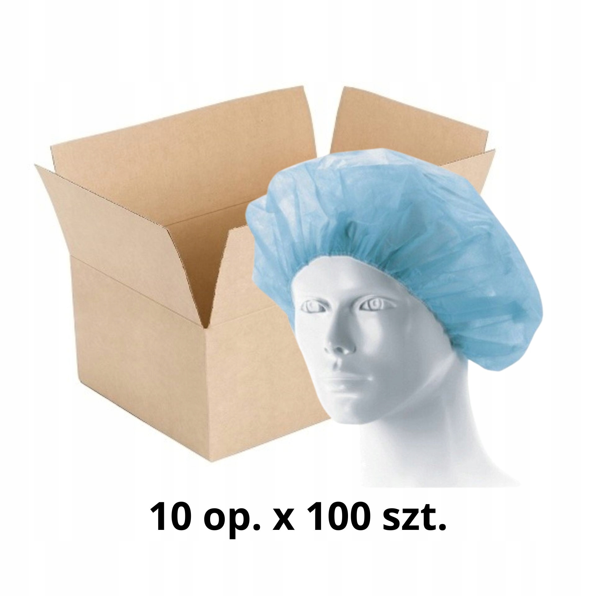 Cpc Czepek ochronny typ Beret niebieski 10x100szt