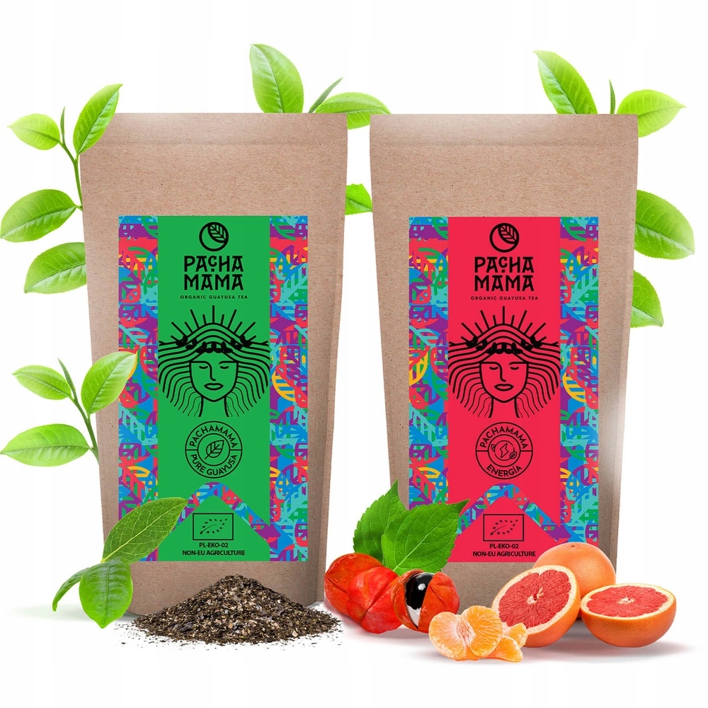 Guayusa Pachamama Sada 2 Příchutí na dárek 2 x 500g