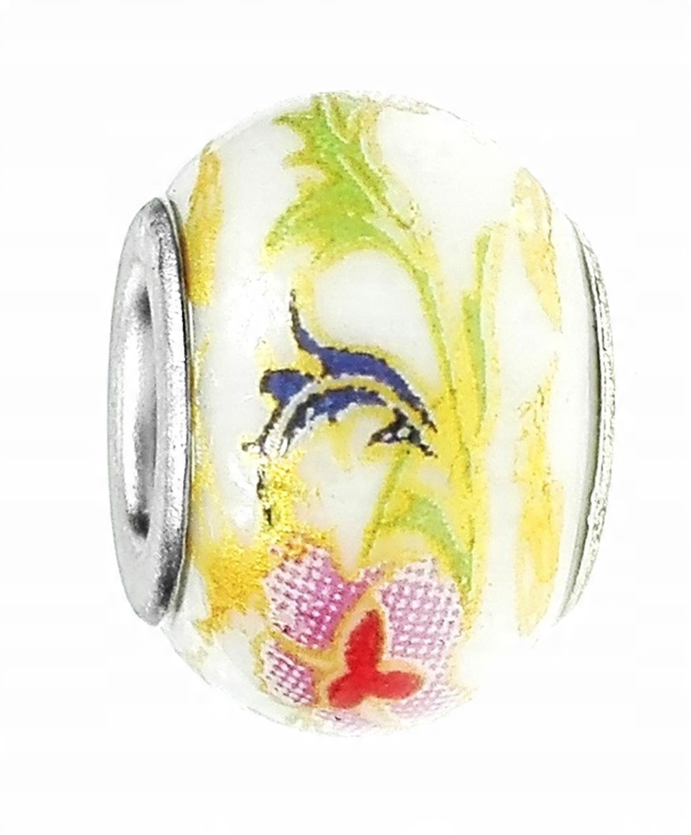

Zawieszka beads ceramiczny kwiaty i liście