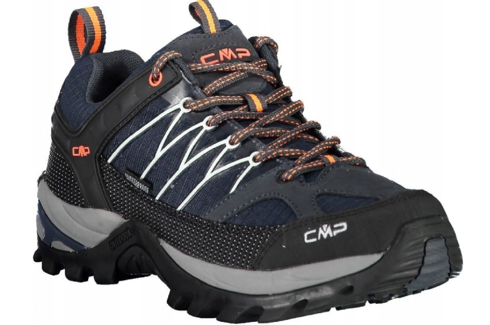 Niskie buty trekkingowe Cmp Rigel Low Waterproof, Skóra czarne rozmiar 41