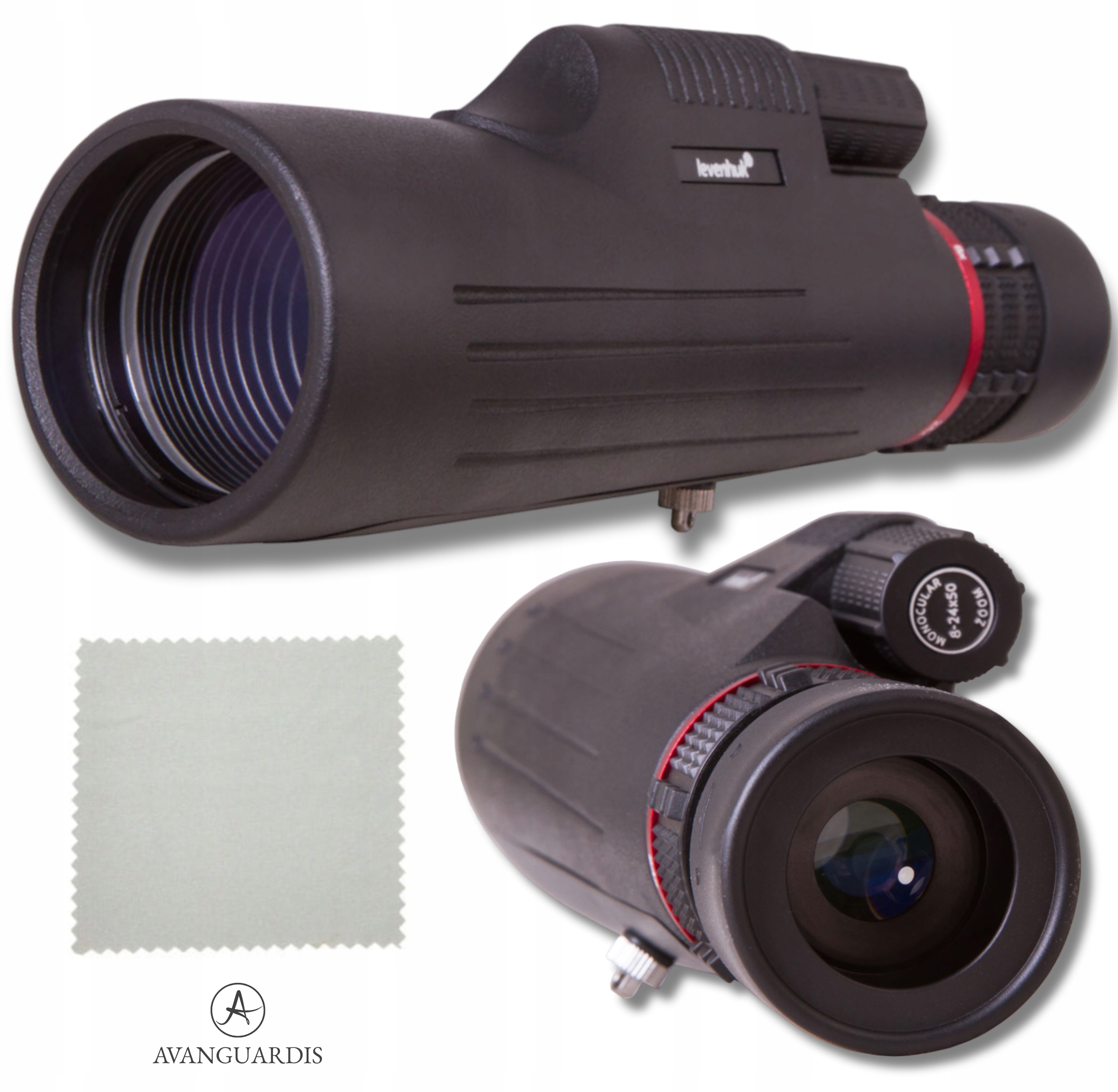 Monokulární pozorovací dalekohled s nastavitelným zoomem Levenhuk Wise 8-24 x 50 mm