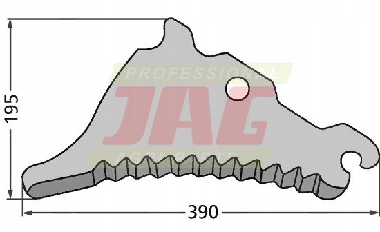 Nůž pro lisy John Deere John Deere 568 575 L390 mm CC45488