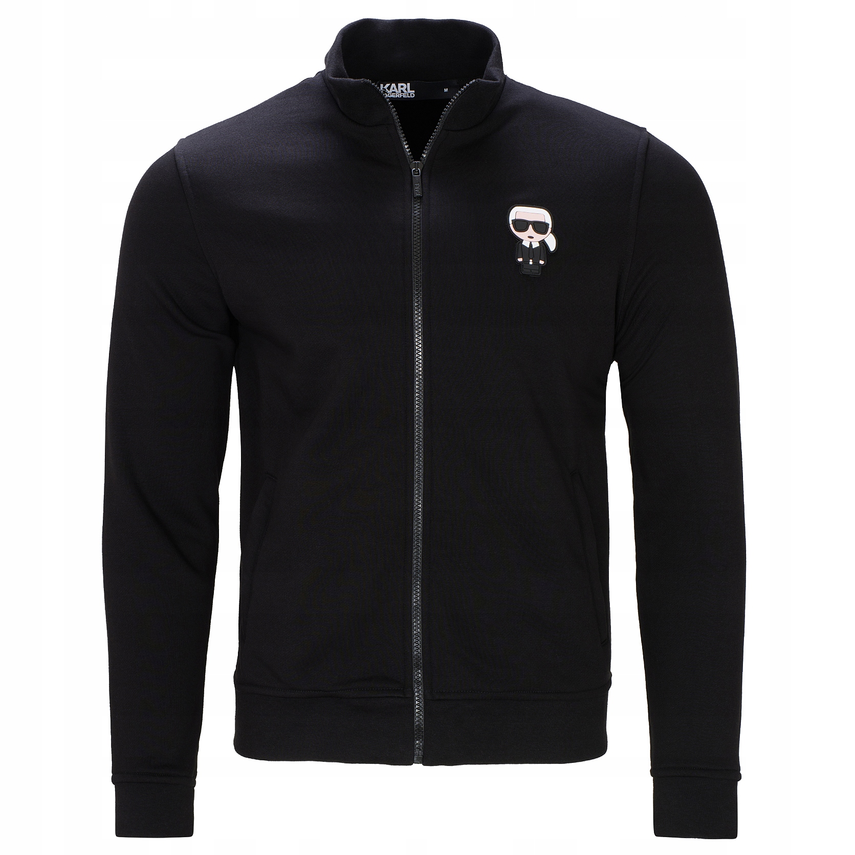 Karl Lagerfeld pánská mikina černá rozepínací klasická 705895 L