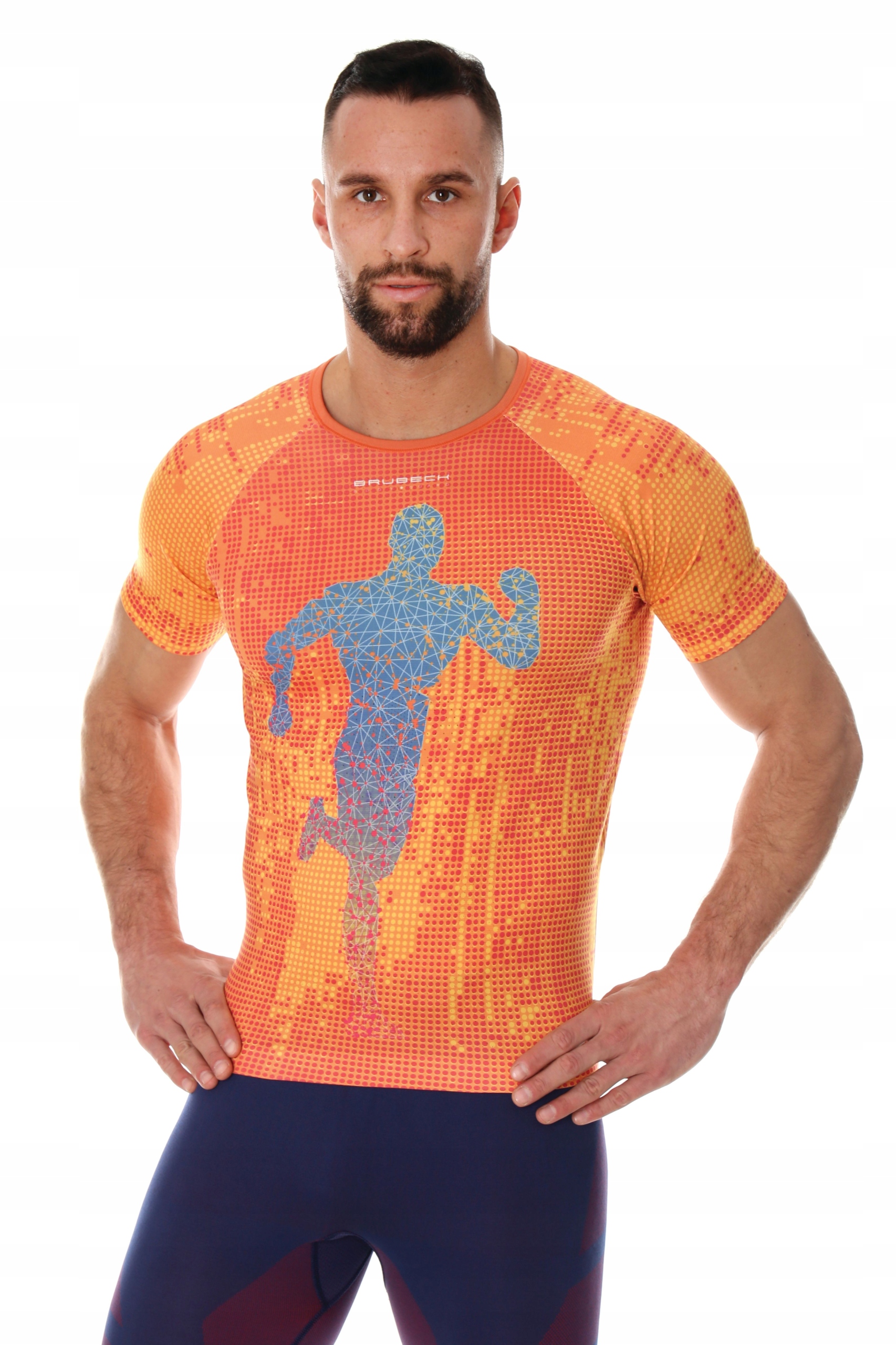 Koszulka term. do biegania BRUBECK RUNNING AIR XXL Rękaw krótki rękaw