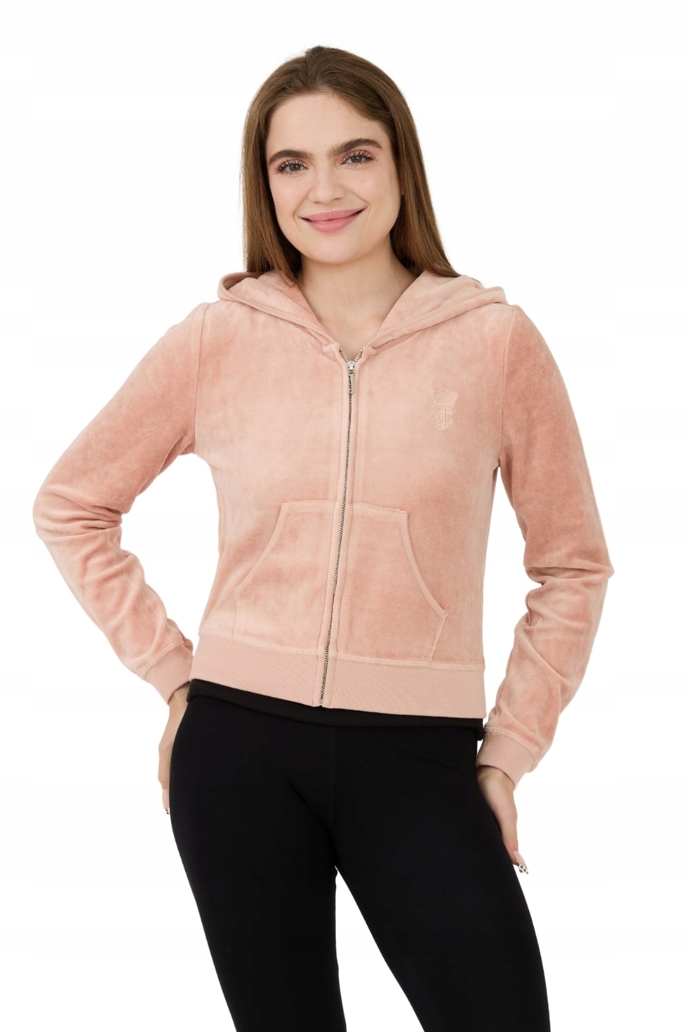 Juicy Couture Béžová mikina Heritage Robyn Hoodie L