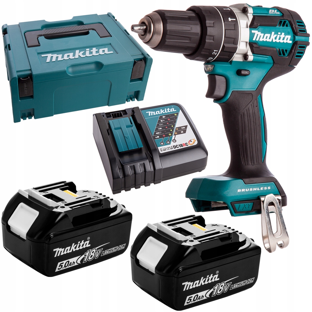 Aku Šroubovák 18V 54Nm 2x5Ah Makita DHP484RTJ