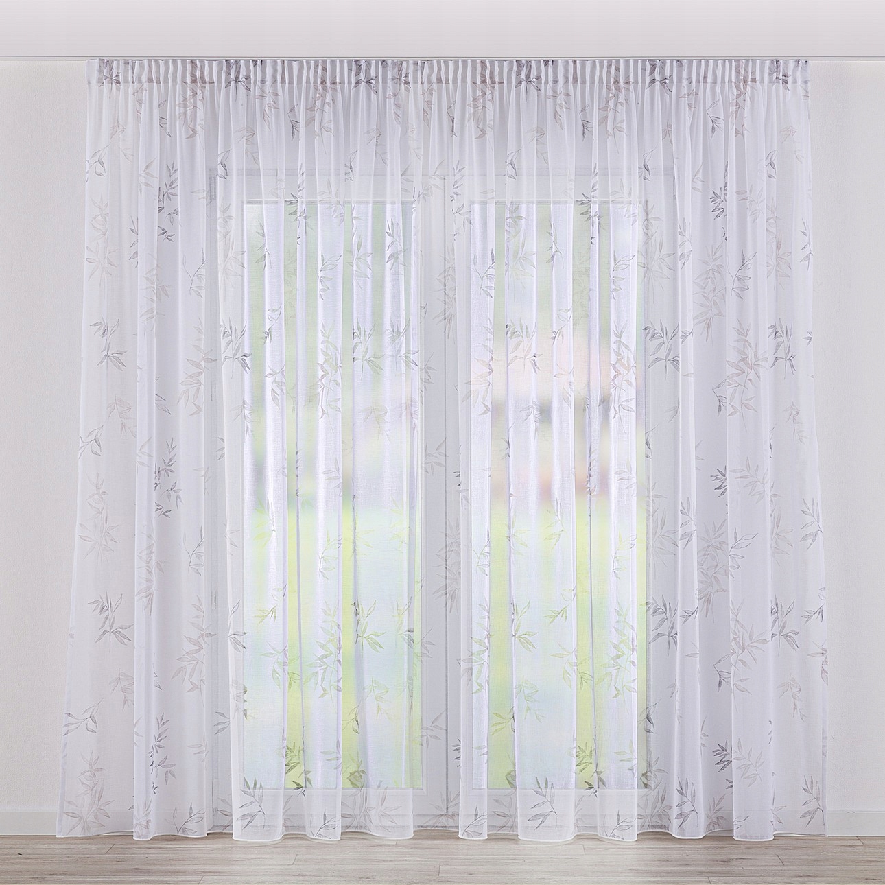 Hotová Záclona na páske voálová 300 x 245 cm biela