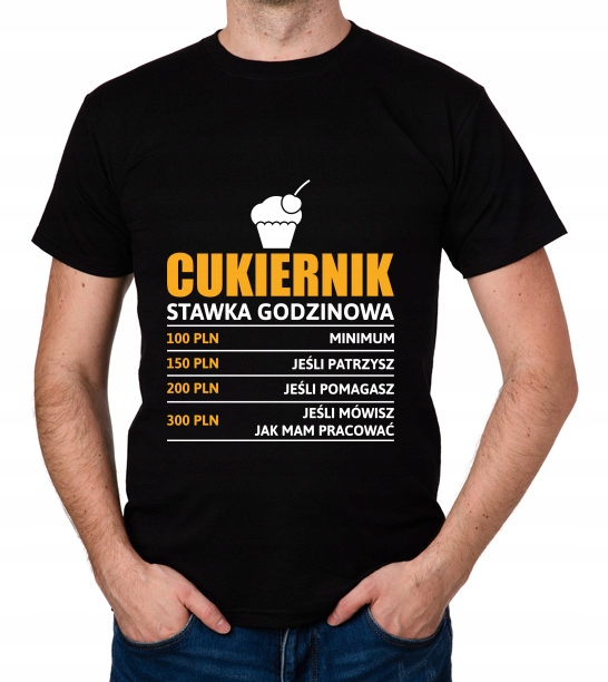 

koszulka Cukiernik stawka godzinowa ciastkarz
