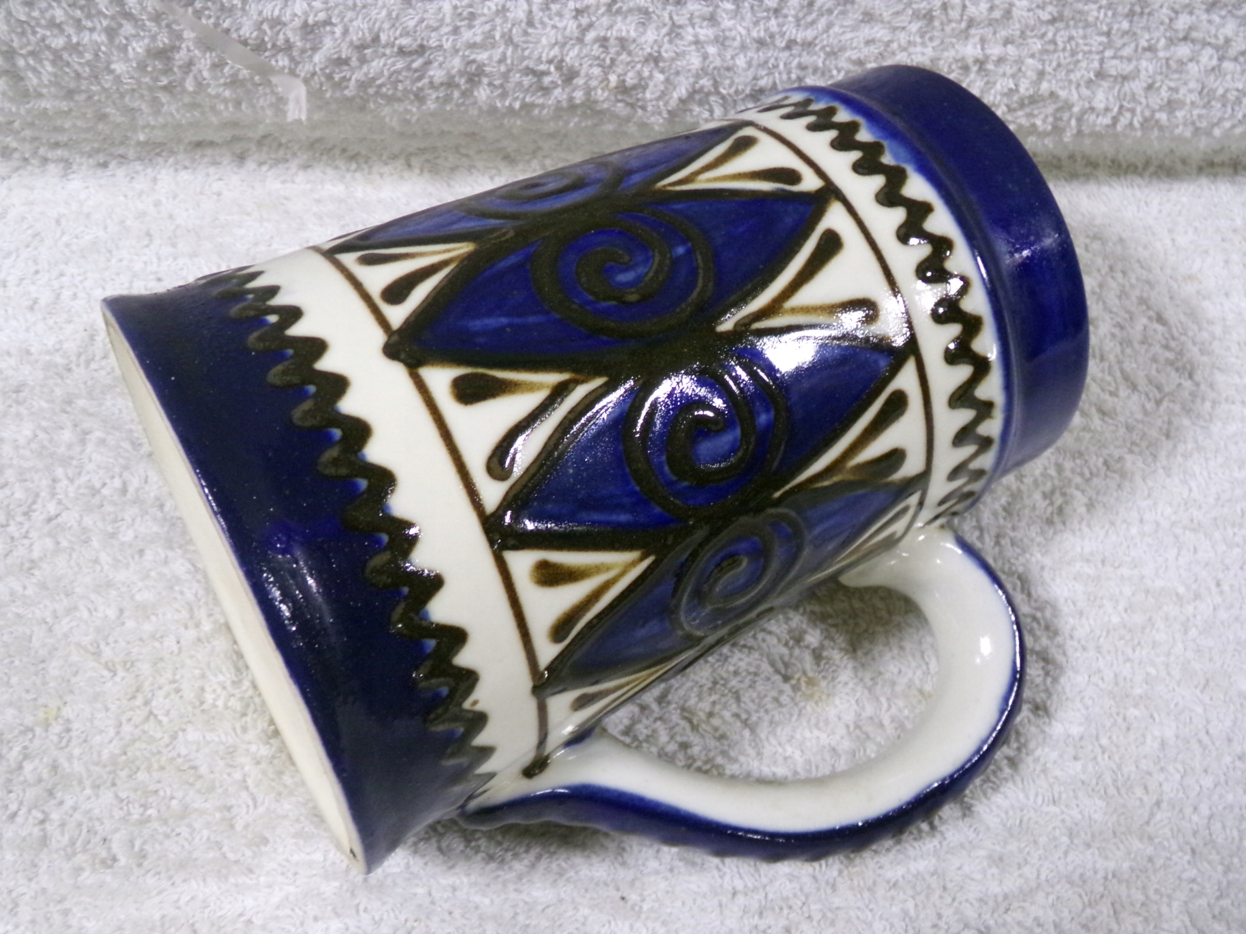 Керамическая кружка ручная роспись