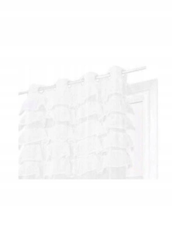 

firana panel falbanami falbany dolly biały 160x70