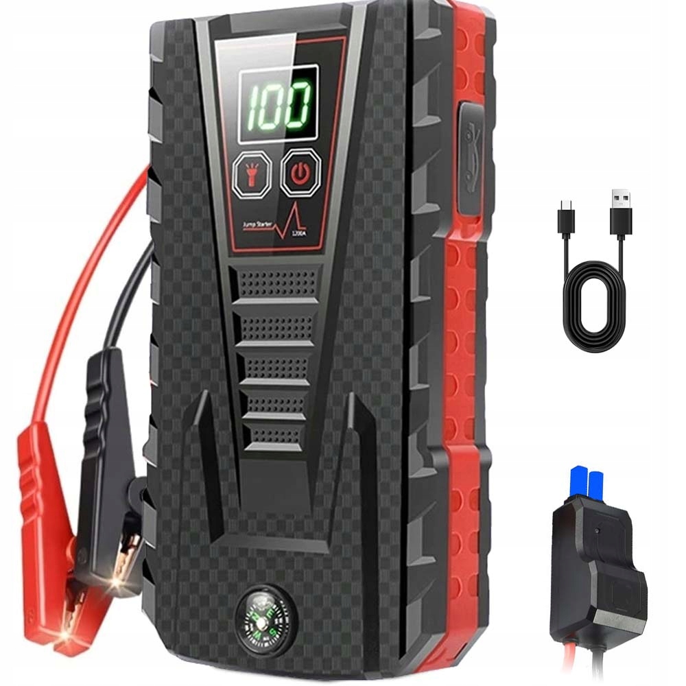 Startér Do Auta 12V 3.0L S Funkcí Power Bank 99800MAH