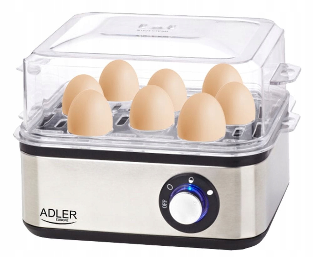 JAJOWAR AUTOMATYCZNY DO GOTOWANIA DO 8 JAJEK 800W ADLER AD4486 Stan opakowania oryginalne