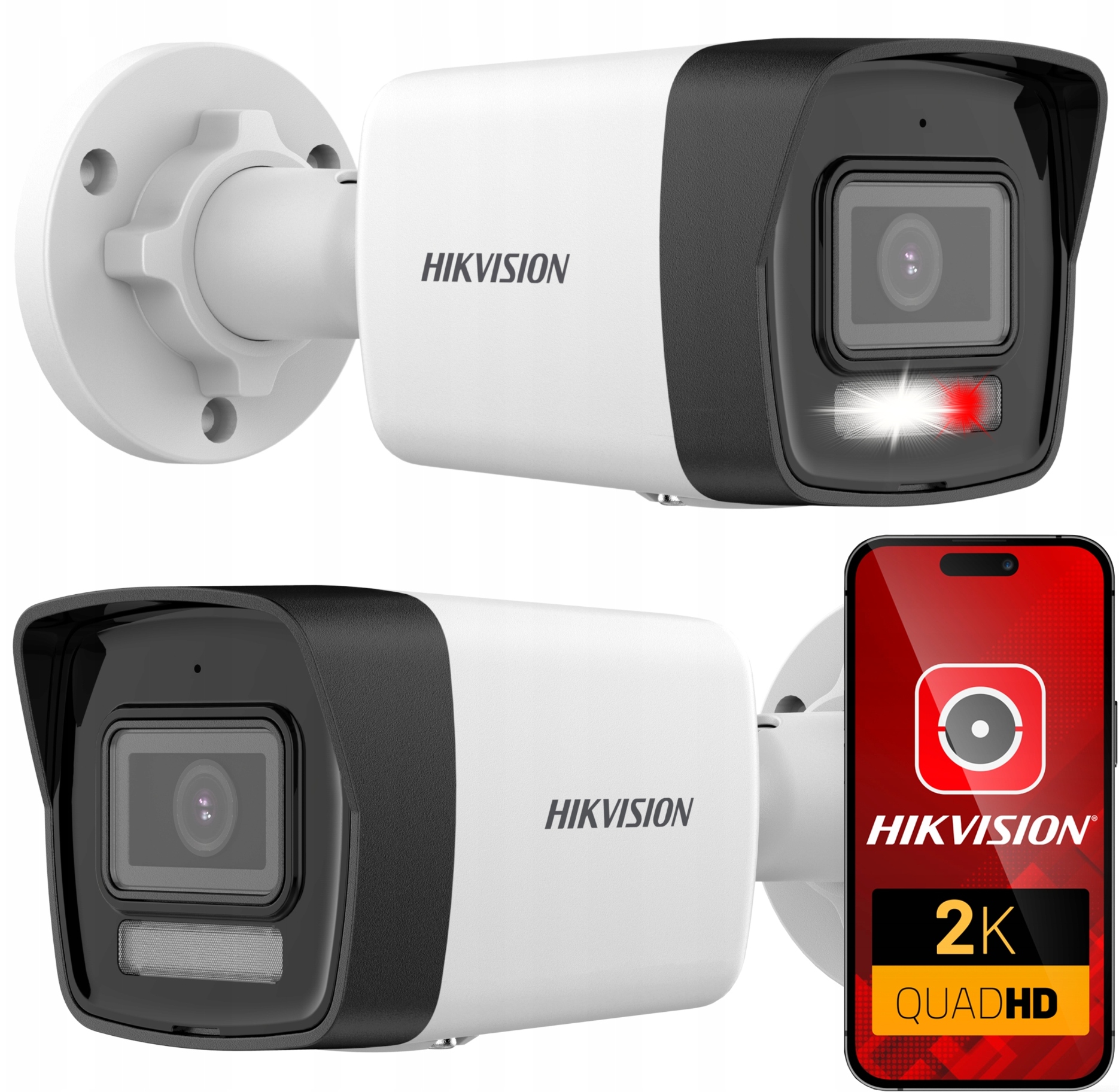 Ip kamera Hikvision 4MP Mikrofón Smart Hybrid Light PoE DS-2CD1041G2-LIU