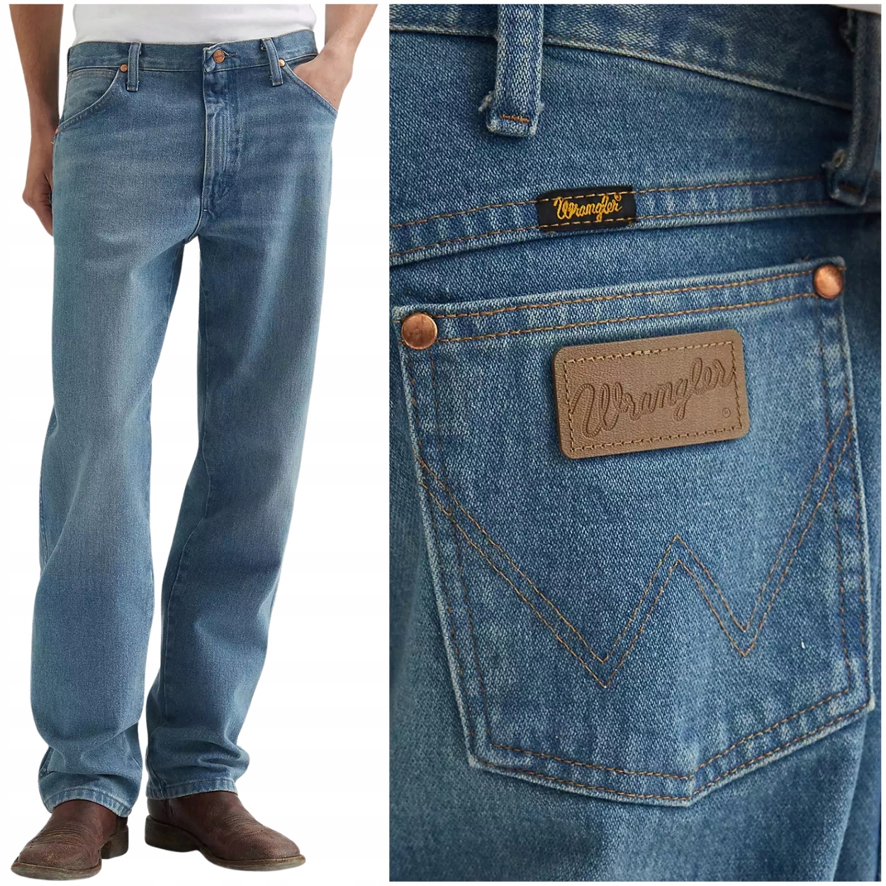 Wrangler 13MWZ Cowboy Cut Forge klasické jednoduché džínové kalhoty W38 L32