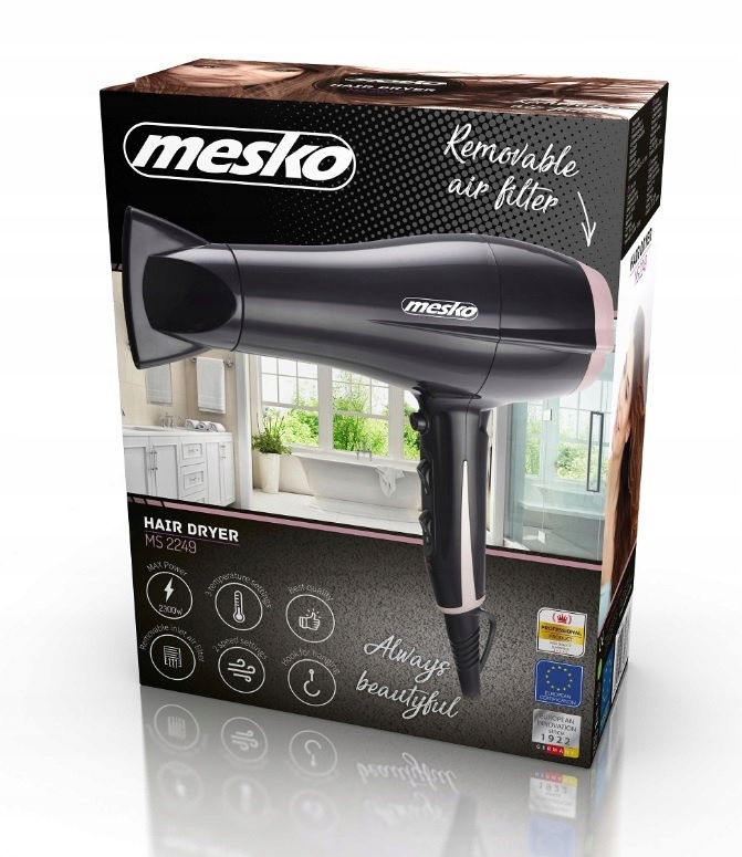 SUSZARKA DO WŁOSÓW REGULACJA 2000W KONCENTRATOR Moc 2300 W