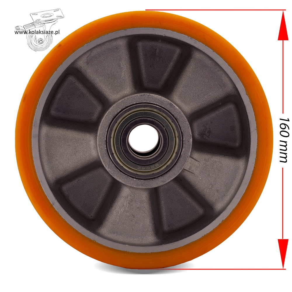 KOŁO DO WÓZKA PALECIAKA MASZYNY FI 160 ALPU160K2 Marka inna