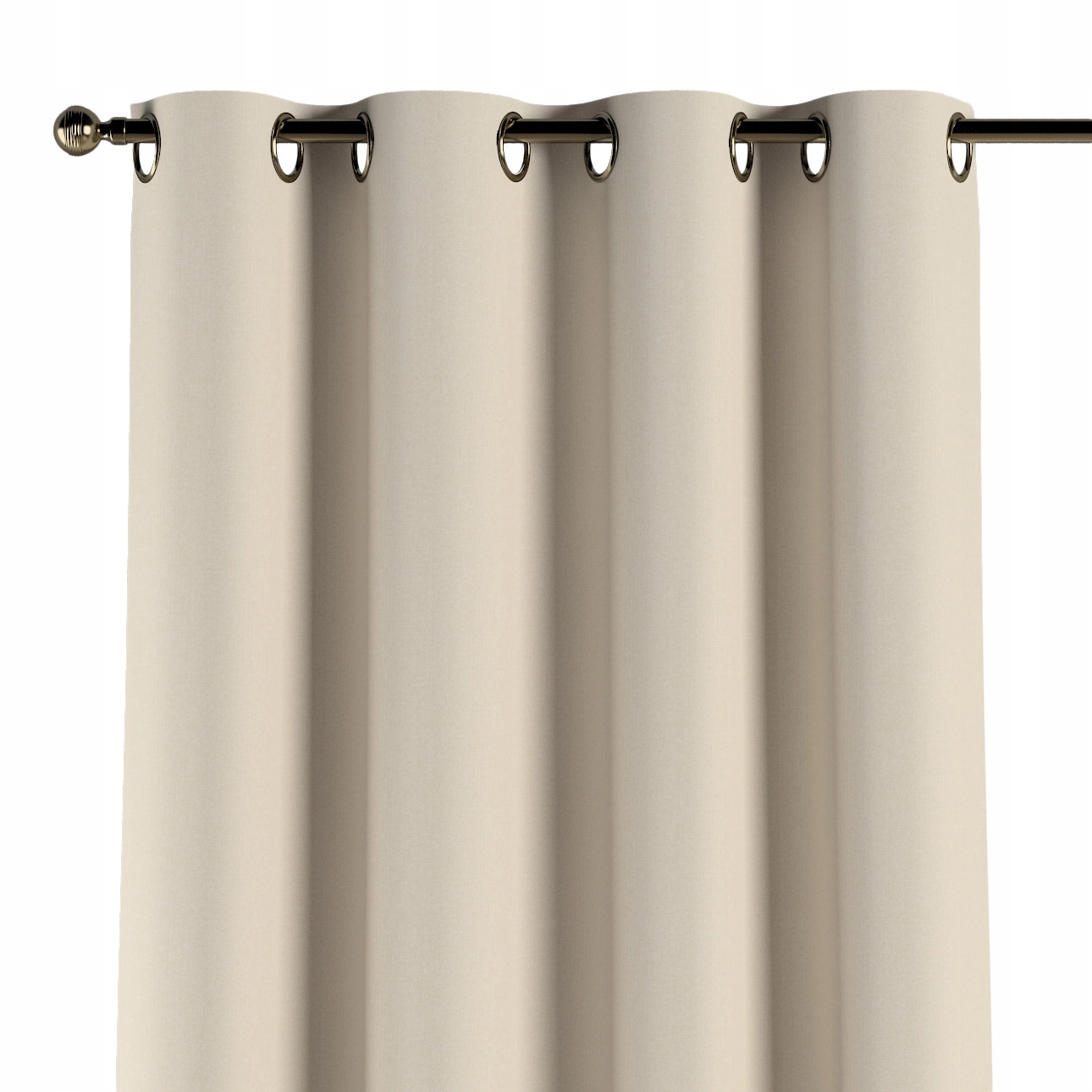 Záves na kolieskach 1 ks 130x260 cm béžový