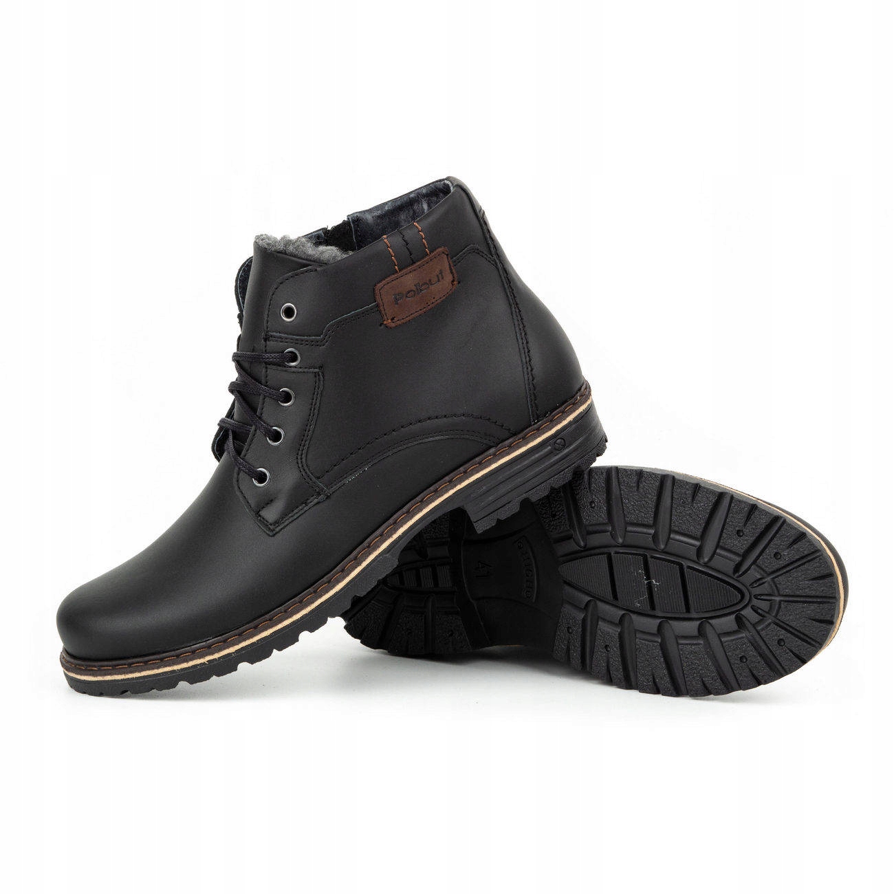 BUTY ZIMOWE SKÓRZANE OCIEPLONE J35S CZ BAFLO 43 Marka Polbut