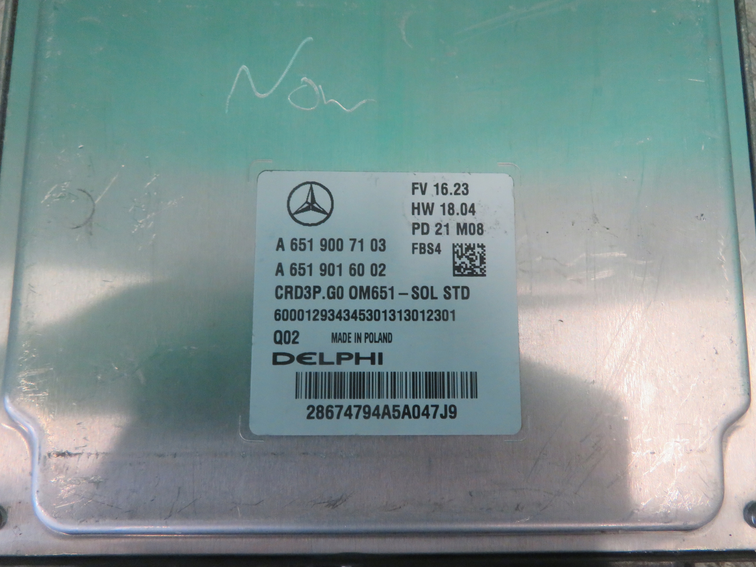 computer Centralina Motore MERCEDES SPRINTER 2.2 22R A6519007103