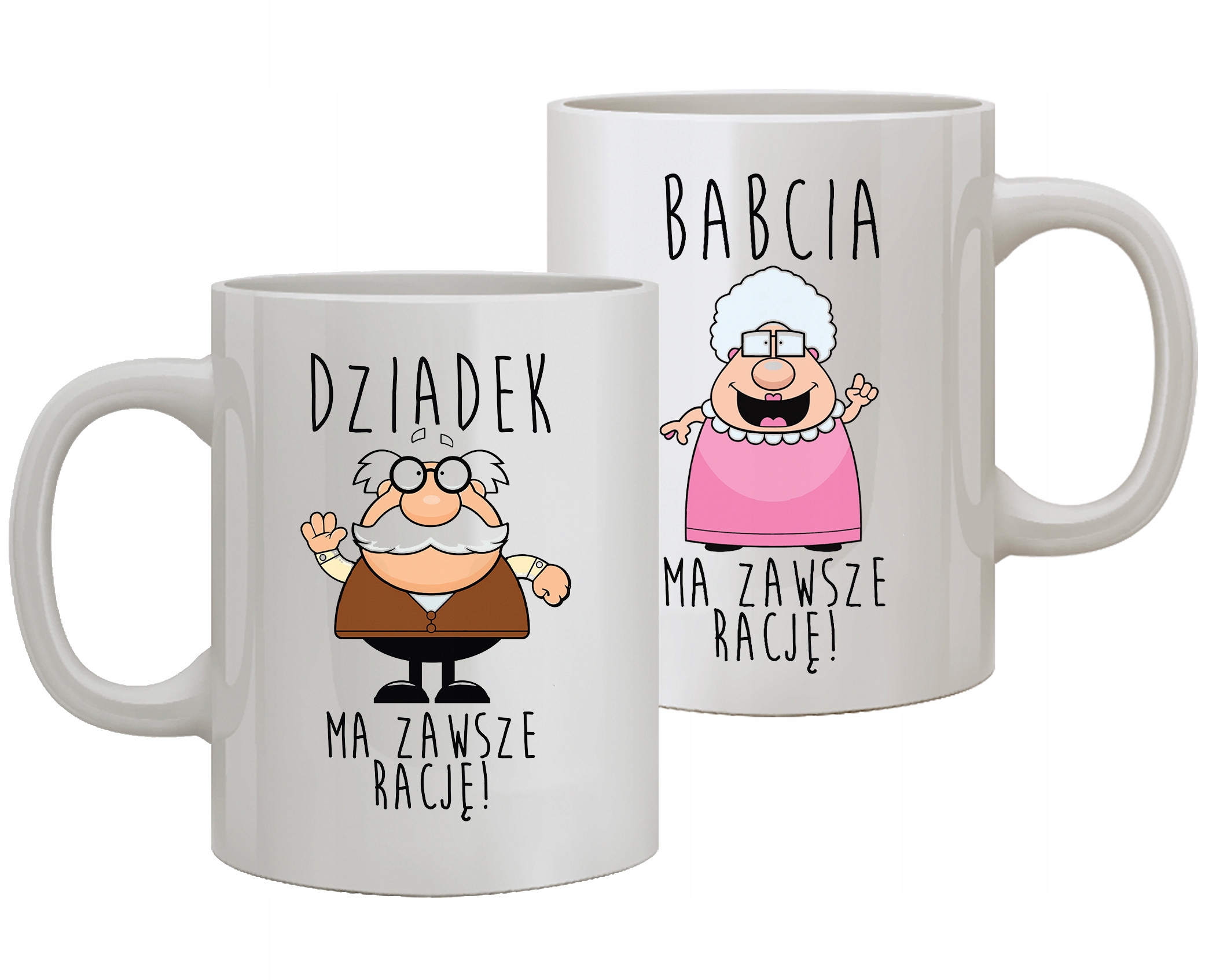 

Zestaw Kubków Dla Babci I Dziadka 2SZT.
