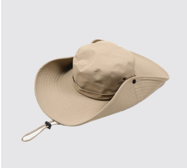 KAPELUSZ MĘSKA CZAPKA PRZECIWSŁONECZNA OSŁONA UV LETNI KAPELUSZ WĘDKARSKI Kolor brązowy