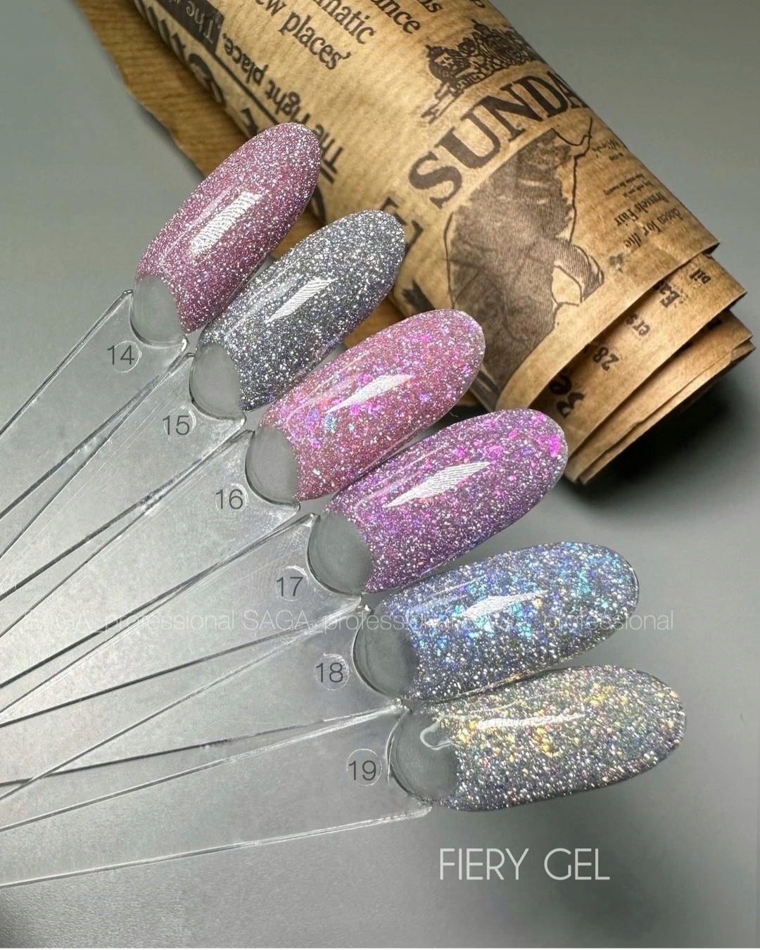 Lakier odblaskowy Fiery Gel 14 Saga Pojemność 9 ml