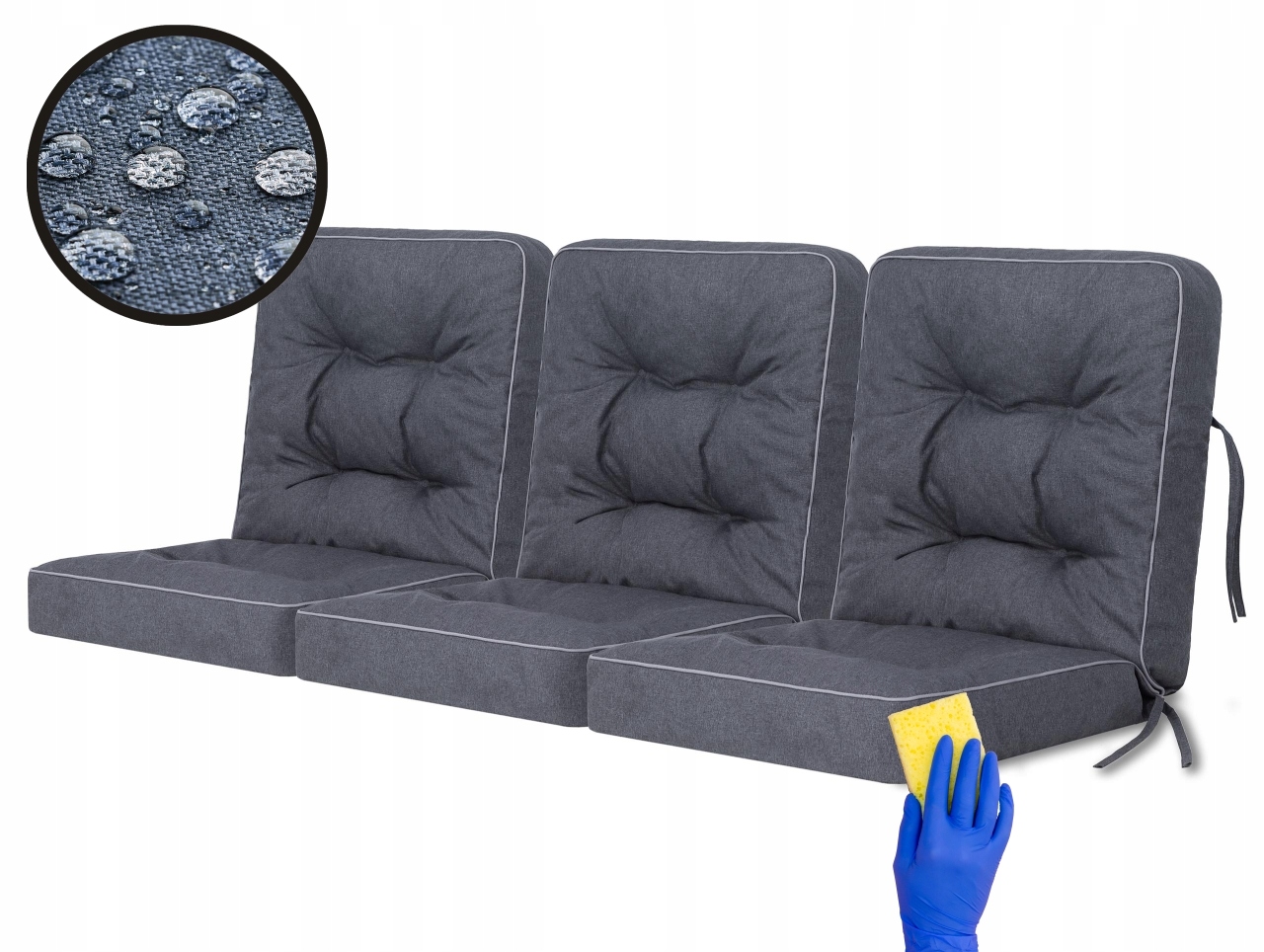

Zestaw poduszek na Huśtawkę Ławkę Ogrodową 150 cm