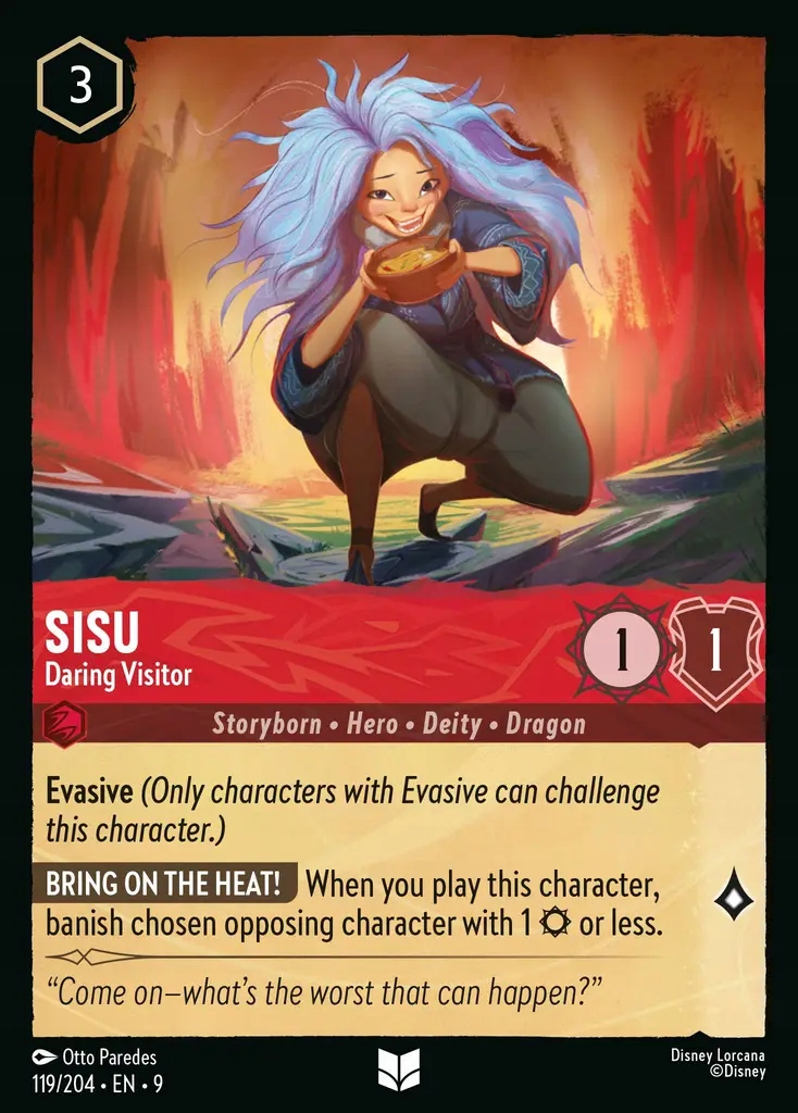 Disney Lorcana Sisu Daring Visitor 9FAB #119