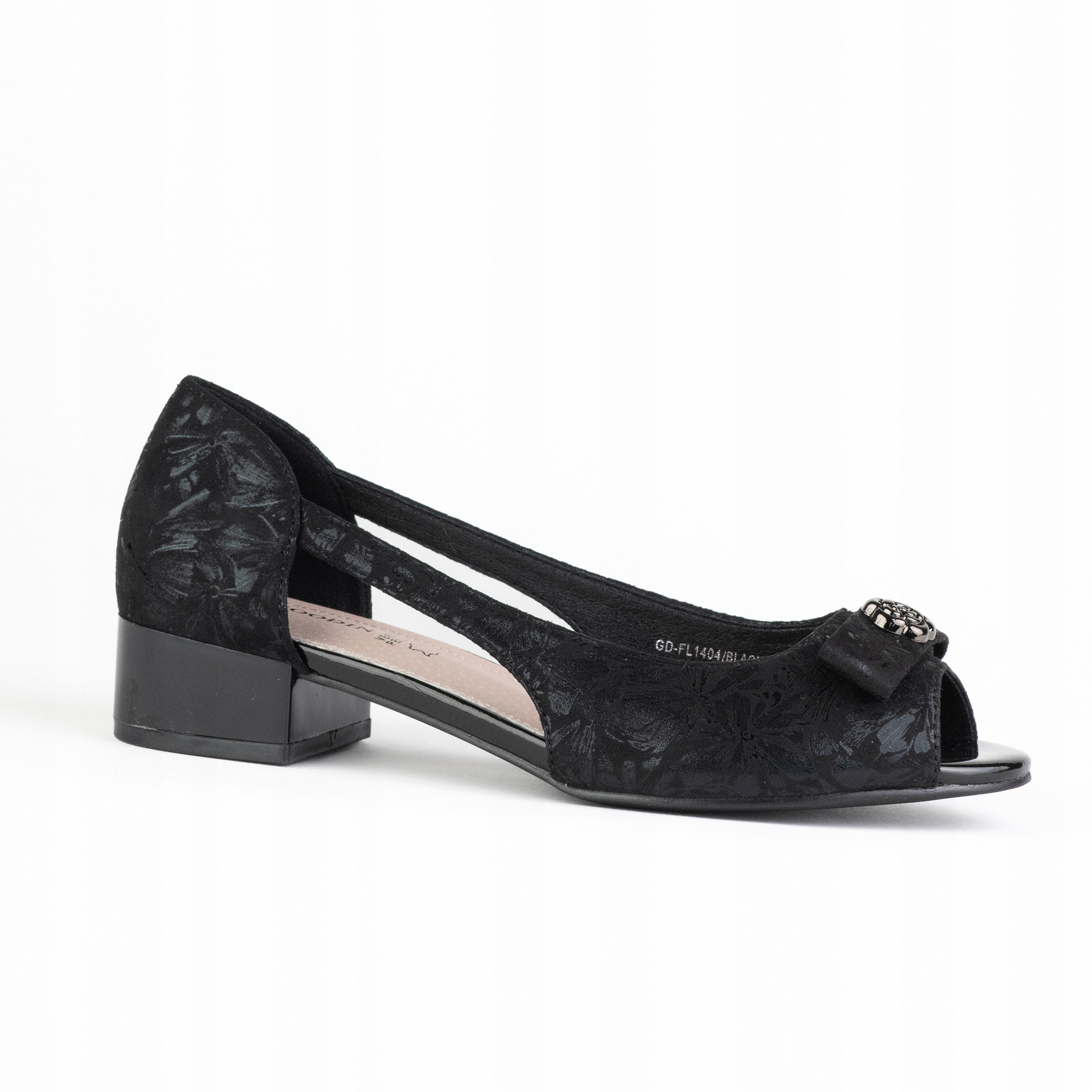 Sandały damskie Goodin GD-FL1404 klasyk obcas czarny 38