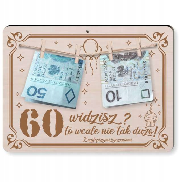 

Ramka 60 Urodziny widzisz to nie Tak Dużo