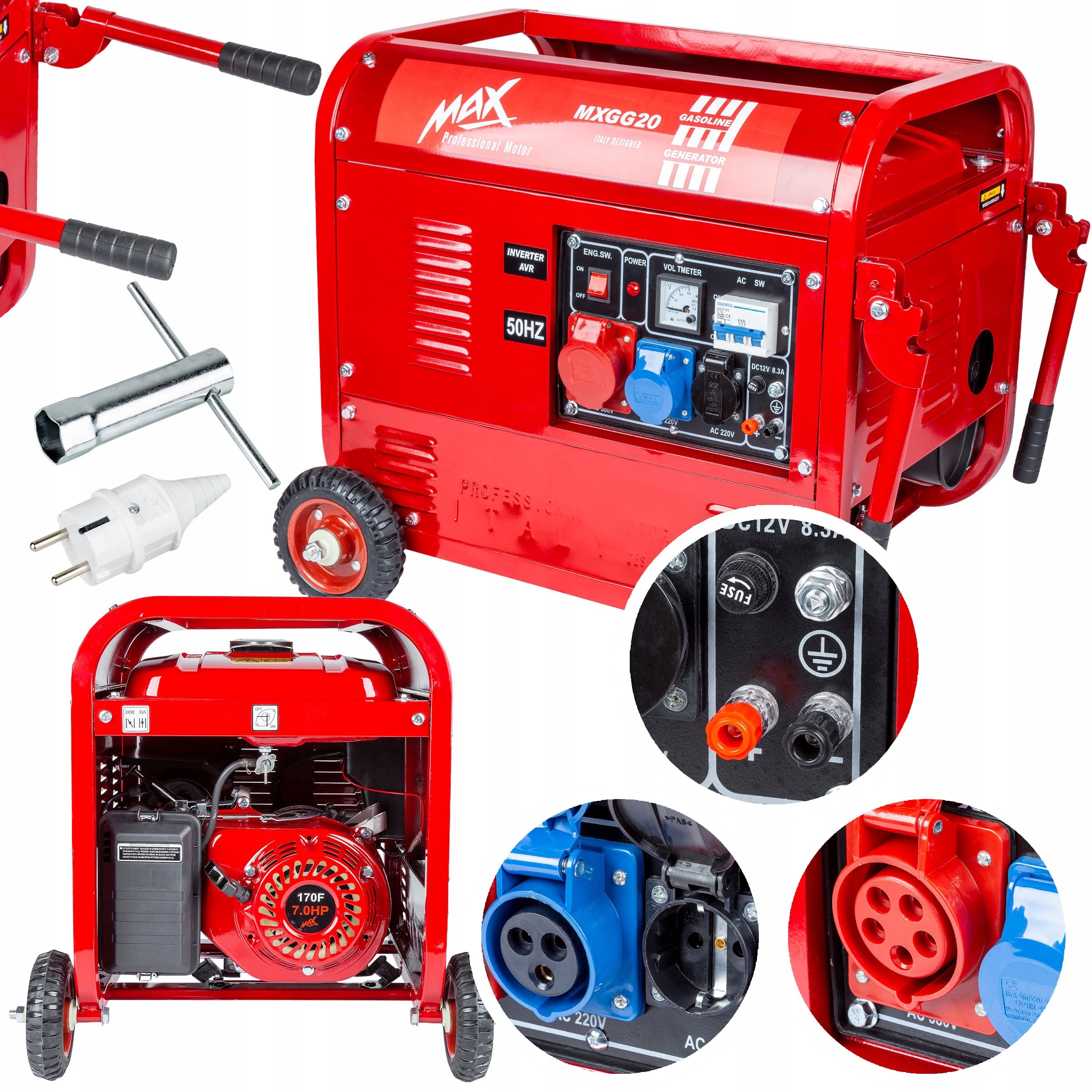 Agregat Prądotwórczy Generator Prądu 3FAZY 6.5KM