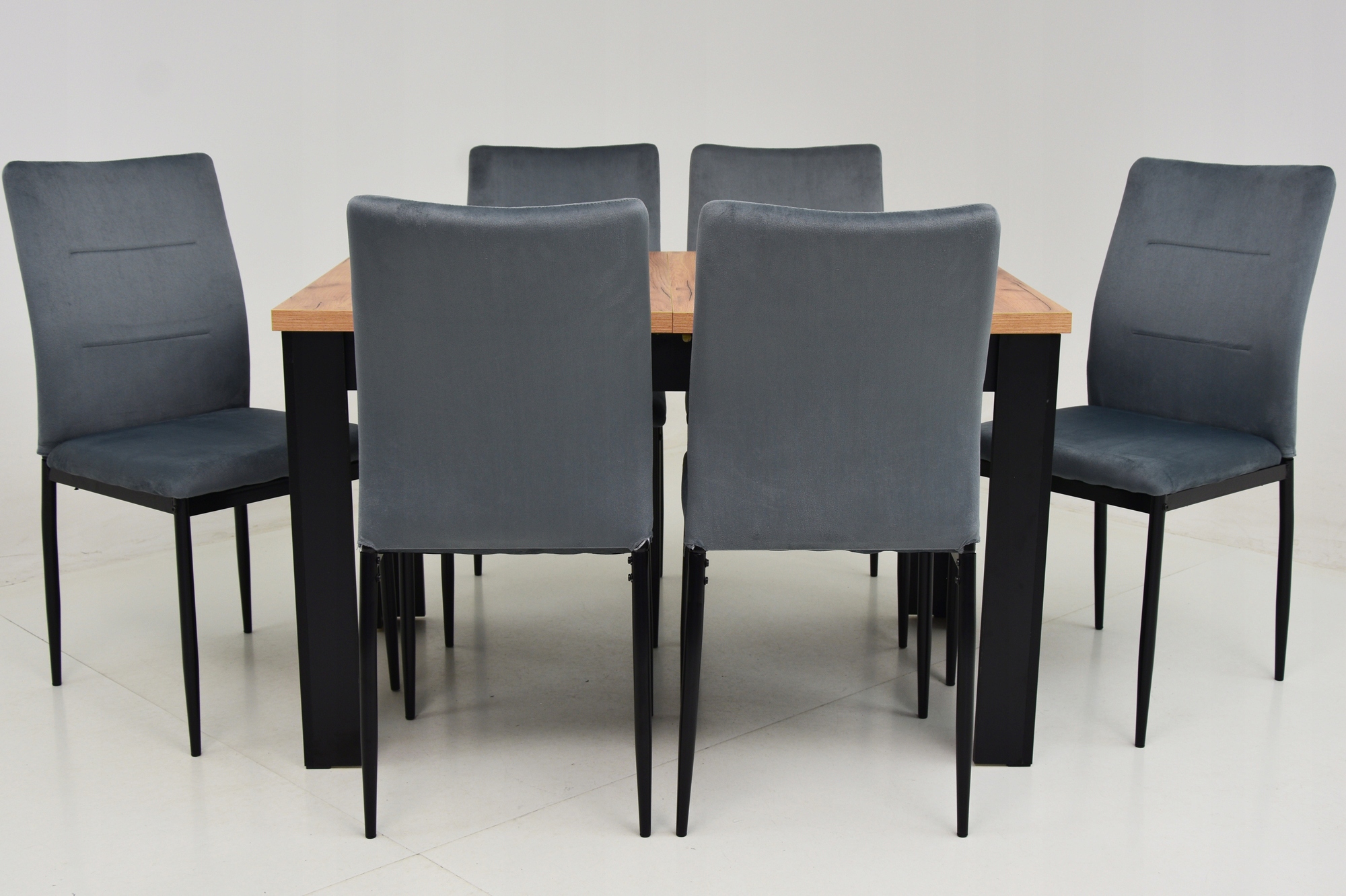 Solidny stół 80x140 rozkładany do 180cm i 6 krzeseł DO SALONU JADALNI KUCHN Marka Grande Meble