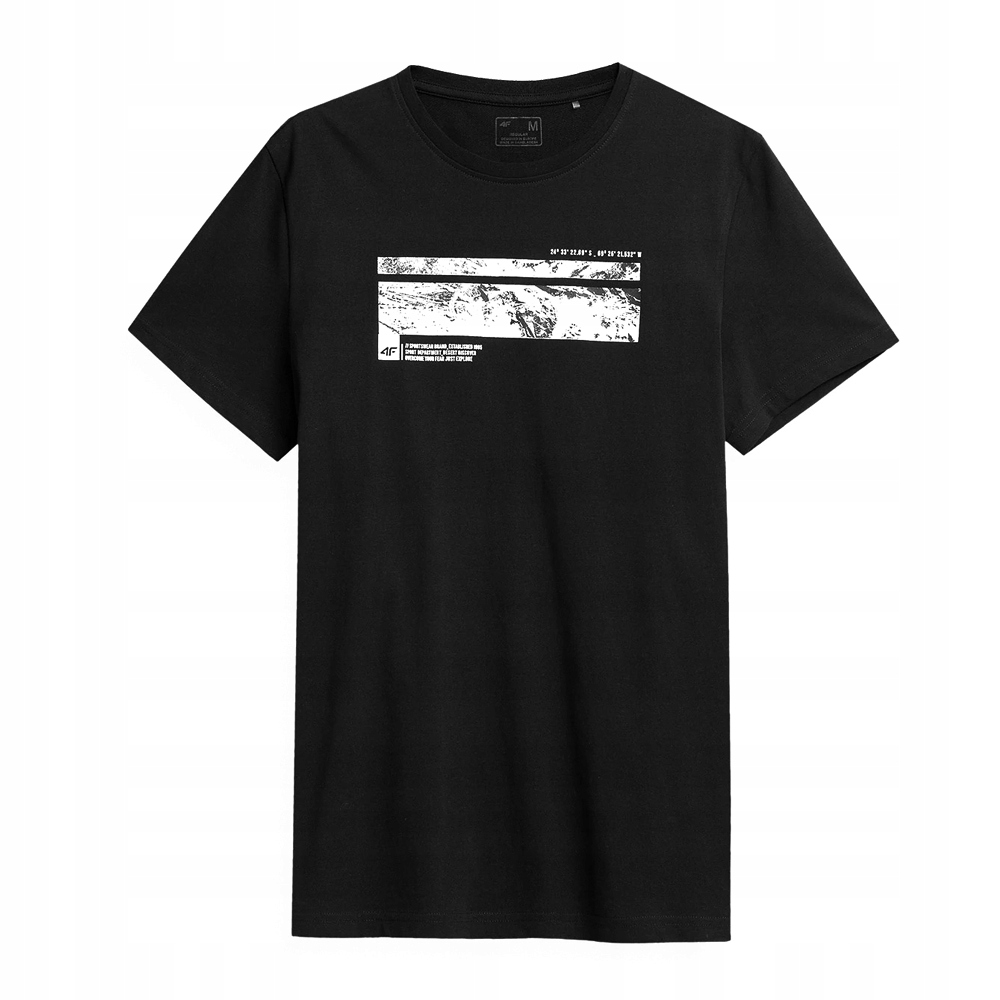 

4F T-shirt Koszulka Męska TSM027 Czarna L