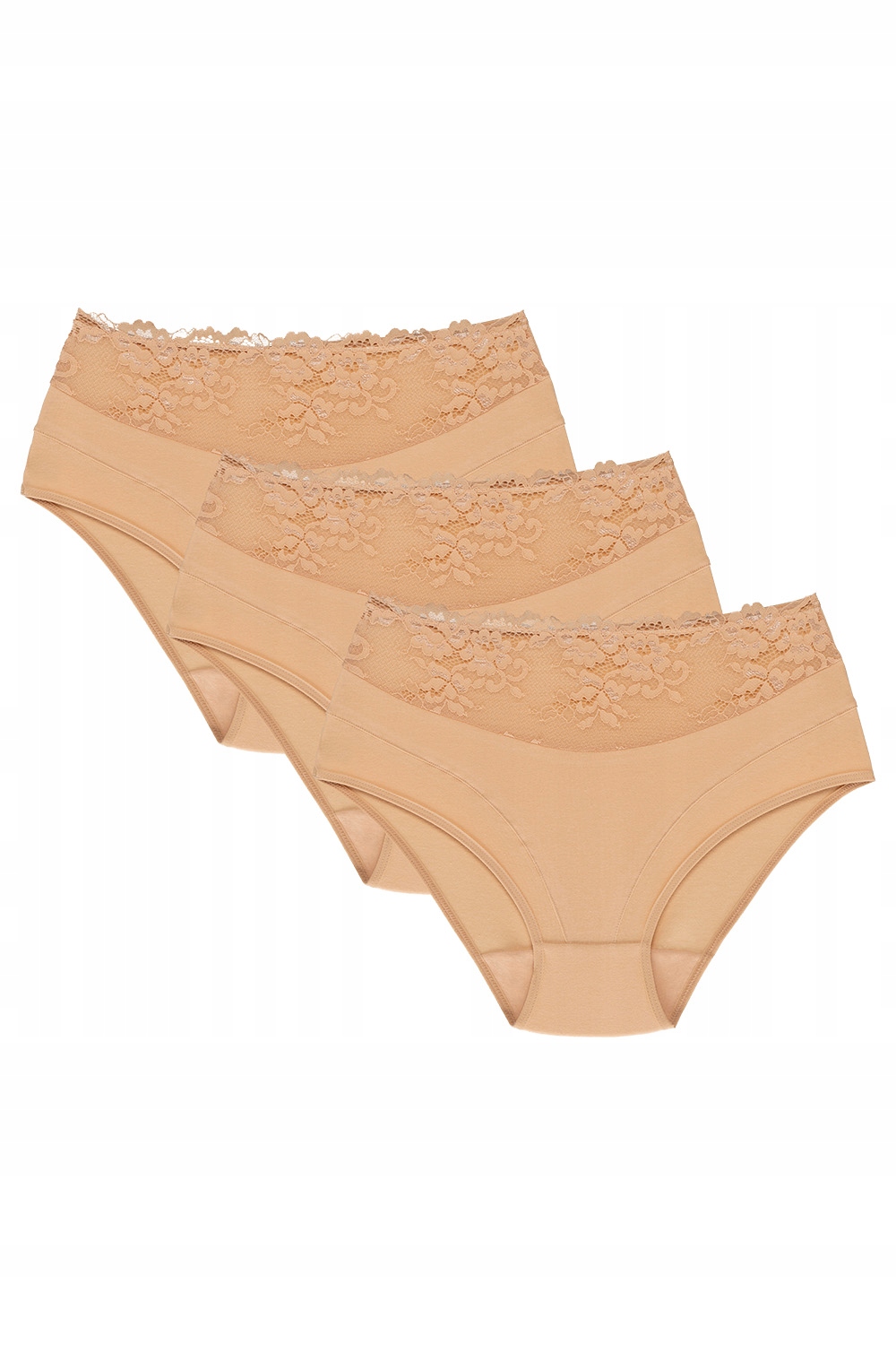 Wol-Bar Eco-Hi 3-pack béžový set Kalhotky Kalhotky XXL